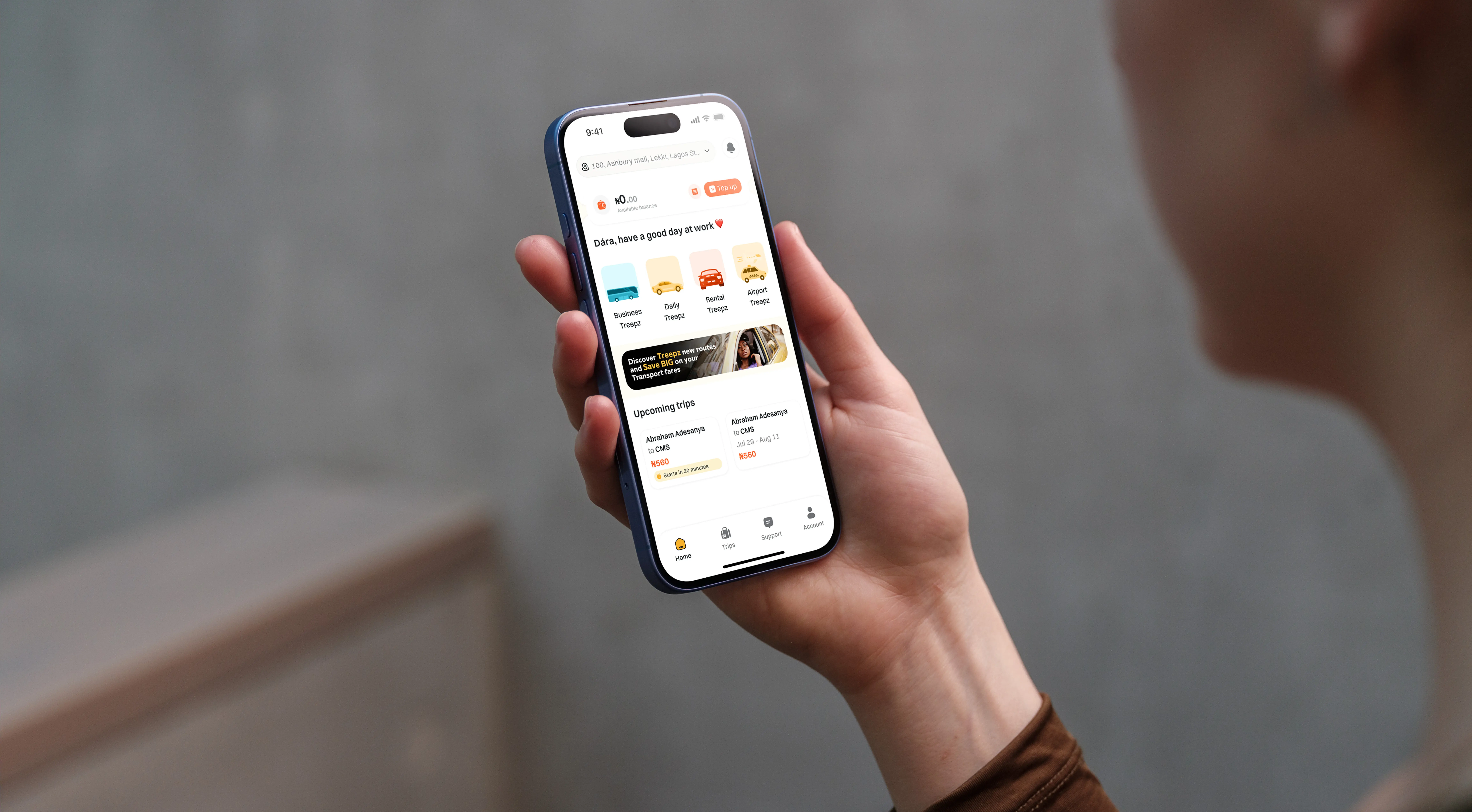 Treepz Super App home screen